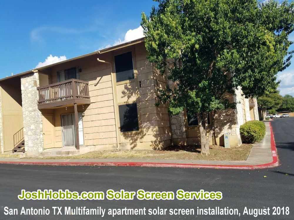 Our installed pricing for San Antonio TX multifamily solar screen projects is outstanding.